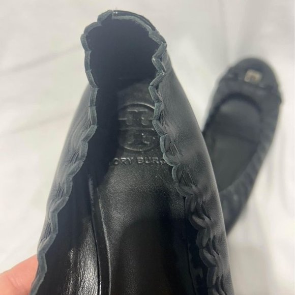 TORY BURCH leather flats with silver details. Size 10. Excellent condition. - Picture 10 of 10